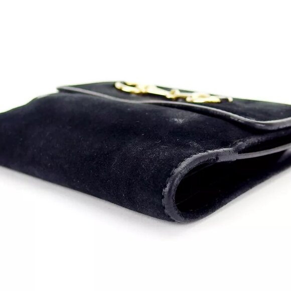 GUCCI W hook purse hose bit suede ?~ leather Authentic used - Picture 2 of 16